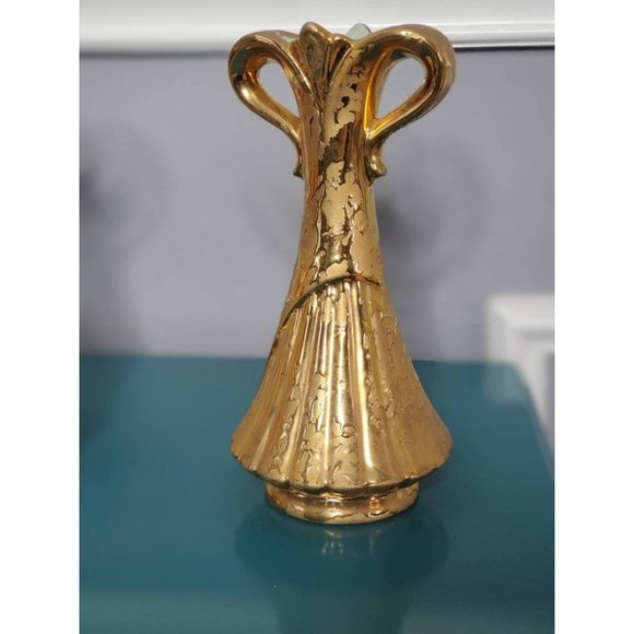 SAVOY Vase, 24k Gold, Vintage Vase, Weeping Gold - Picture 3 of 5